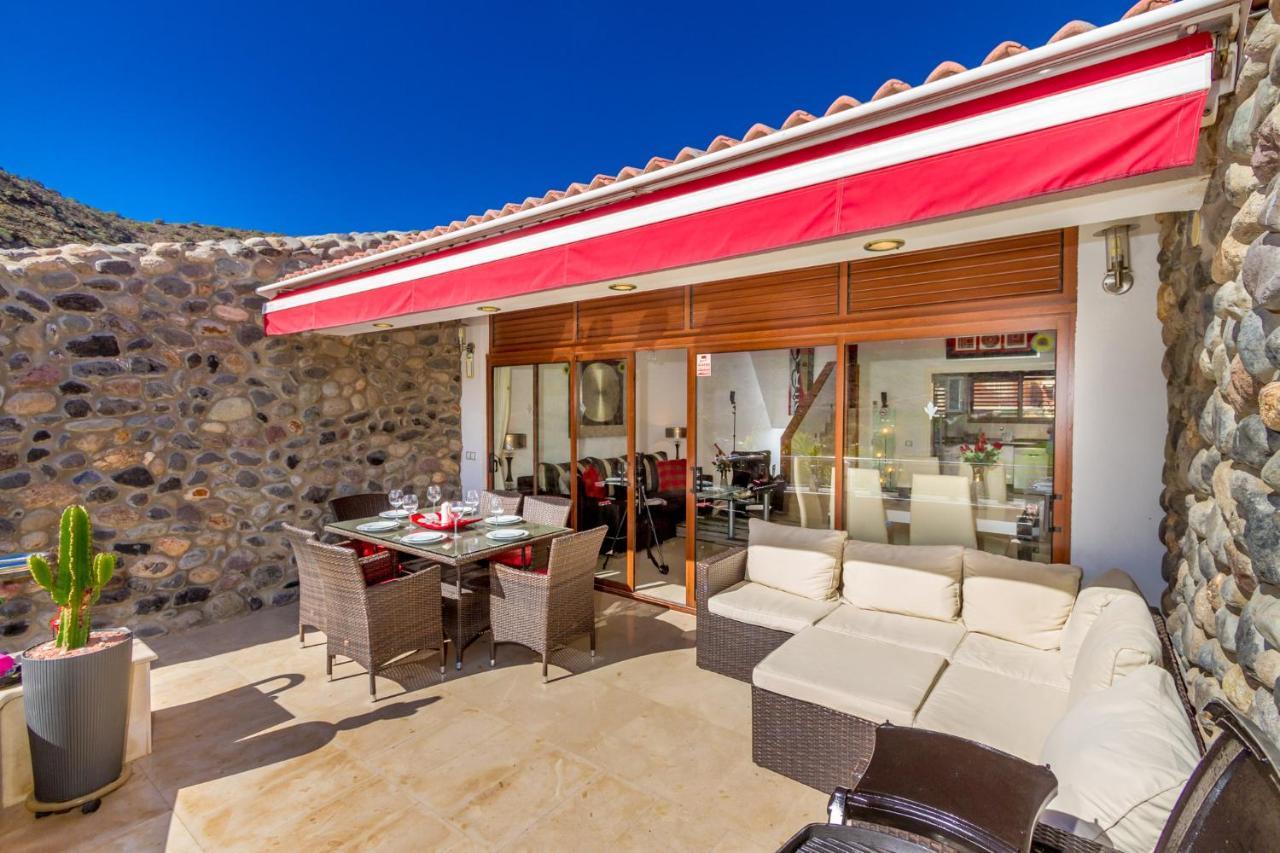 Casa Holmston, Duplex Villa With Hot Tub In Anfi Tauro Topaz Mogán Exterior foto